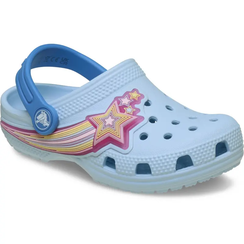 Crocs Blue Frost Classic Star Lights Clog 2