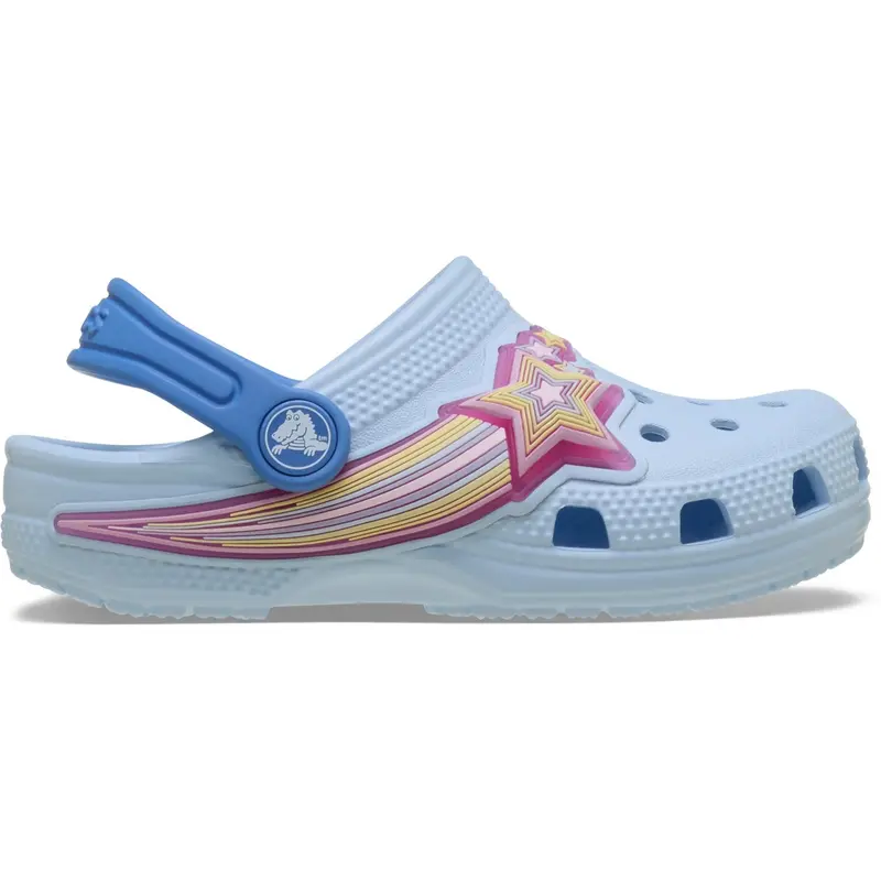 Crocs Blue Frost Classic Star Lights Clog 3