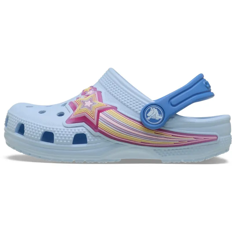 Crocs Blue Frost Classic Star Lights Clog 4