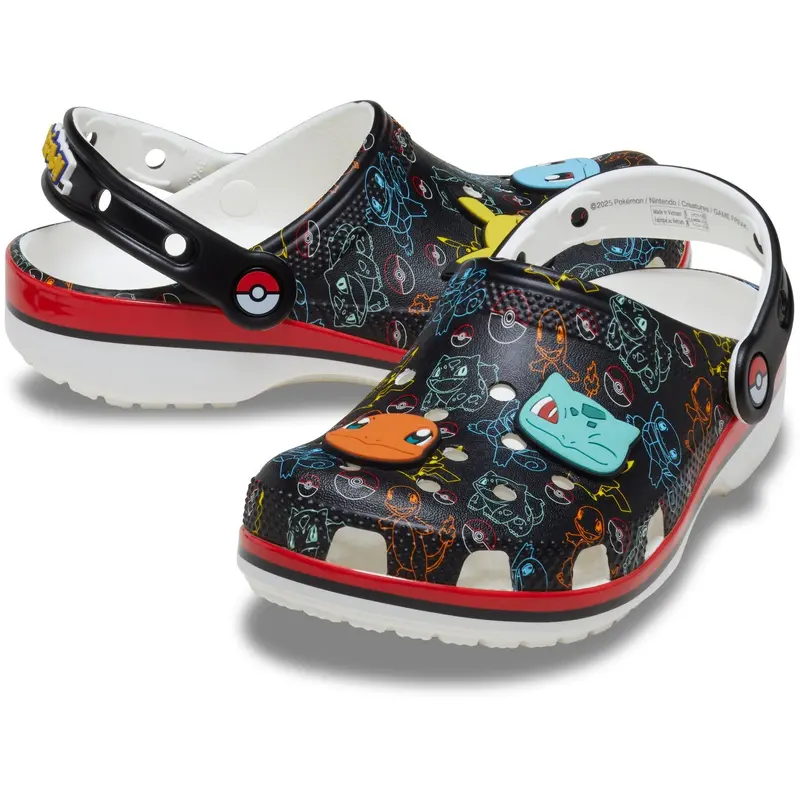 Crocs Multi Pokemon Print Classic Clog 1