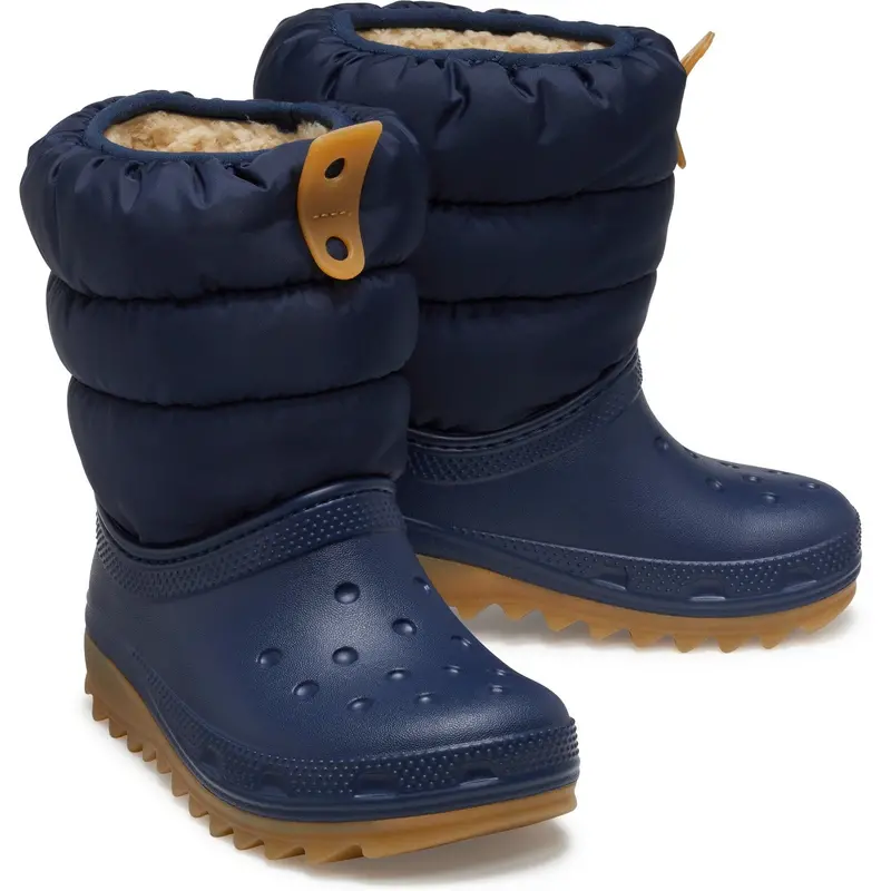 Crocs Navy/Gum Classic Neo Puff Boot 1