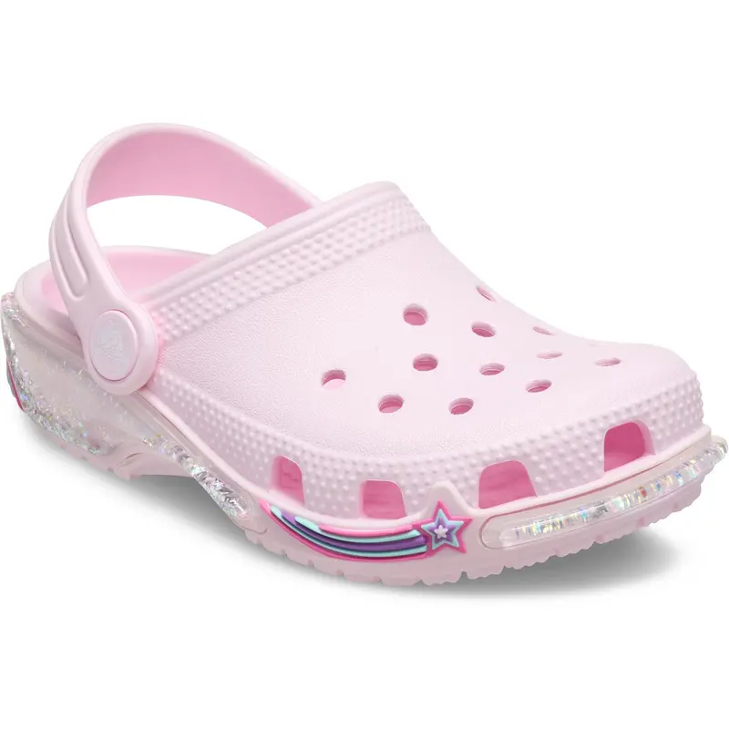 Crocs Pink Milk Classic Star Sprinkel Shaker Clog 2