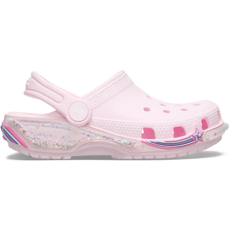 Crocs Pink Milk Classic Star Sprinkel Shaker Clog 3