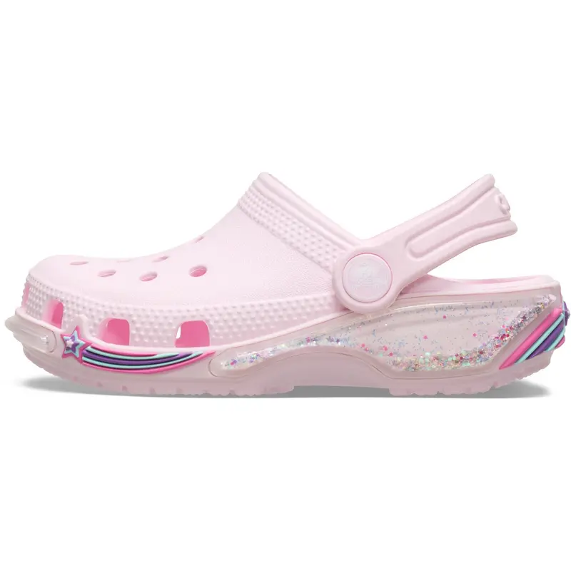 Crocs Pink Milk Classic Star Sprinkel Shaker Clog 4