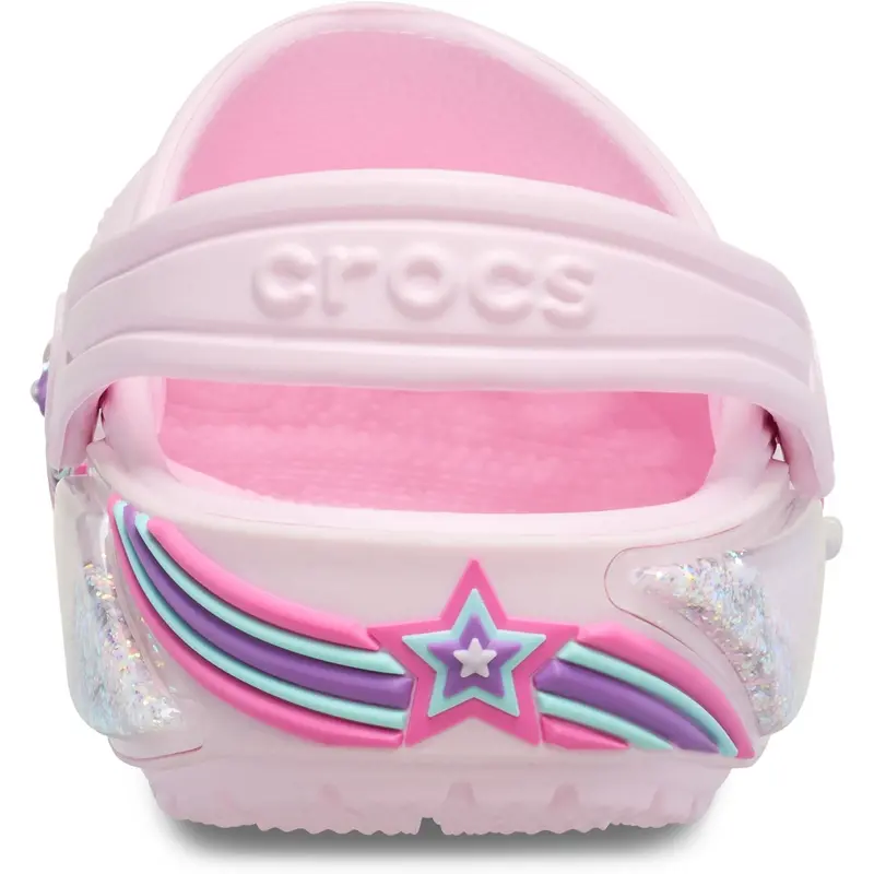 Crocs Pink Milk Classic Star Sprinkel Shaker Clog 5