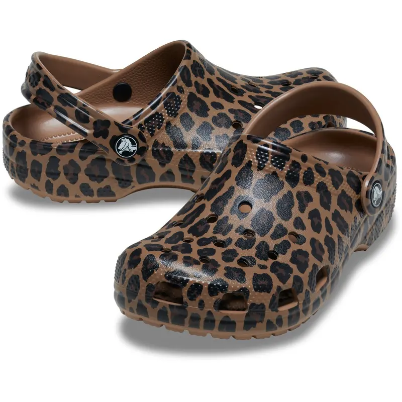 Crocs Sepia/Leopard Classic Animal Clog 1