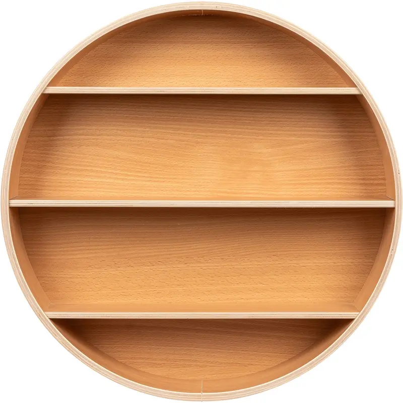 Curve Lab Beech Round Shelf 1
