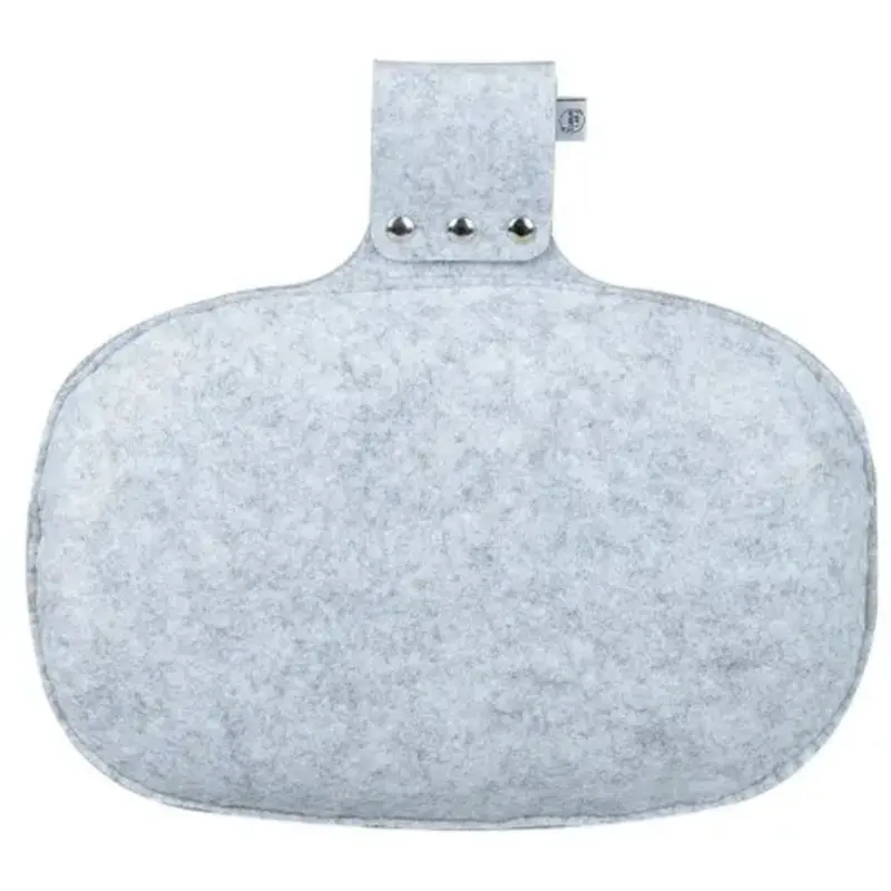 Curve Lab Light Grey Felt Pillow 1