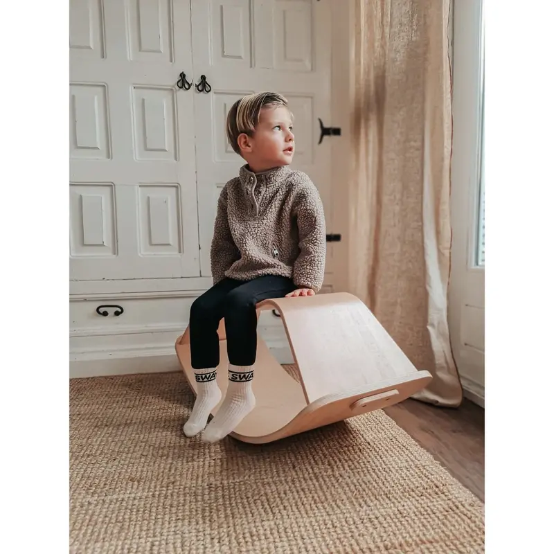 Curve Lab Natural Rocking Stool & Perfect Arc Balance Board 2