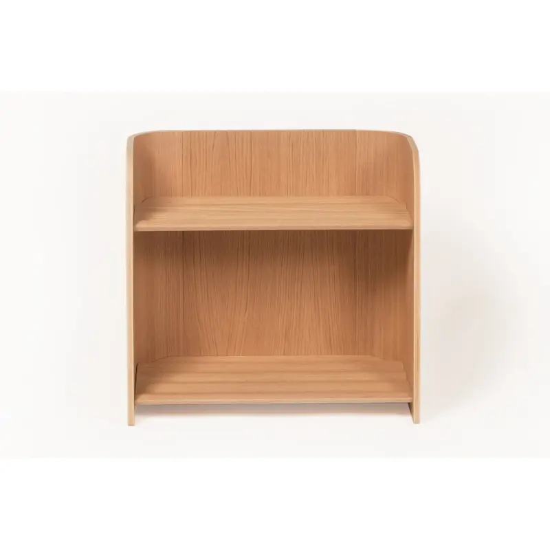 Curve Lab Natural Small Curvy Bookcase 1
