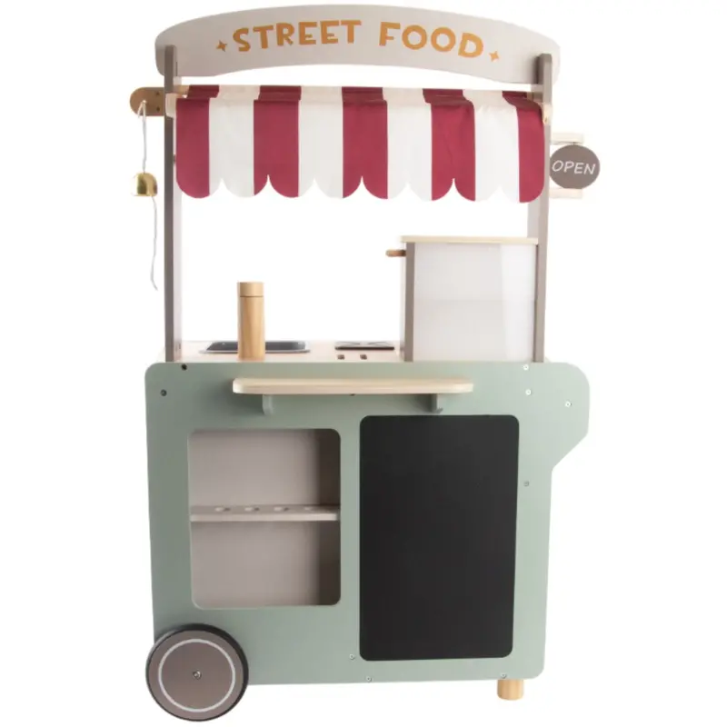 Dantoy Street Food Cart Wood 26 Pieces 1
