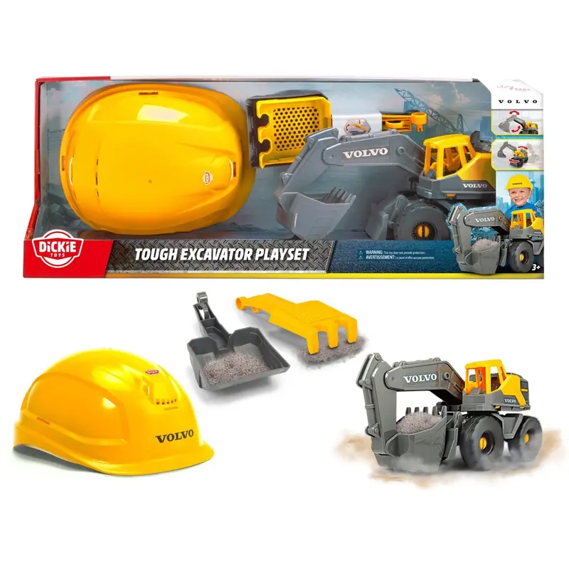 Dickie Toys Volvo Tough Excavator Playset 1