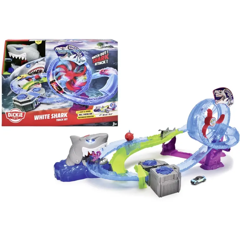 Dickie Toys White Shark Track Set 1