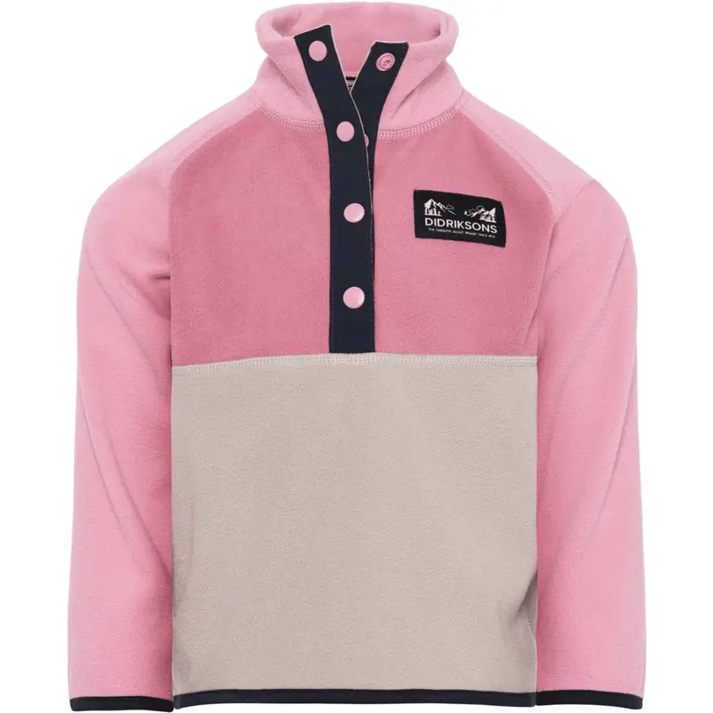 Didriksons Heather Pink Monte Kids Half Bu 5 1