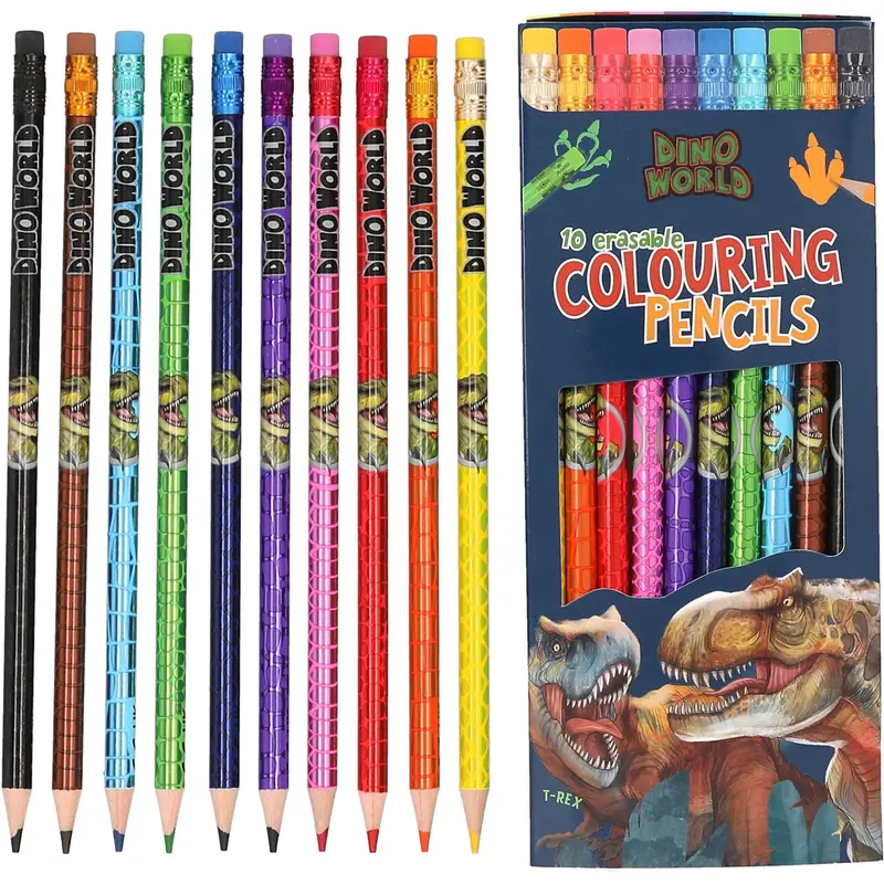 Dino World Erasable Colouring Pencils 1