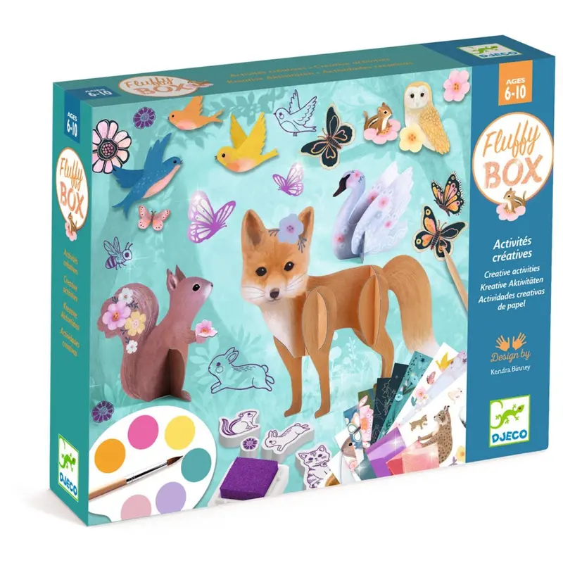 Djeco Creative Activity Set Fluffy Animals 1
