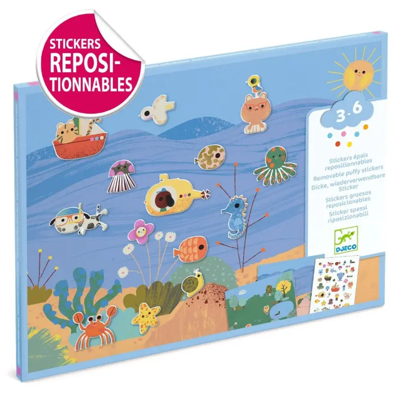 Djeco Creative Stcker Play Summer 1