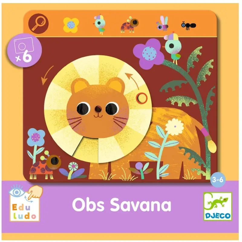 Djeco Find Og Drej, Savannen 1