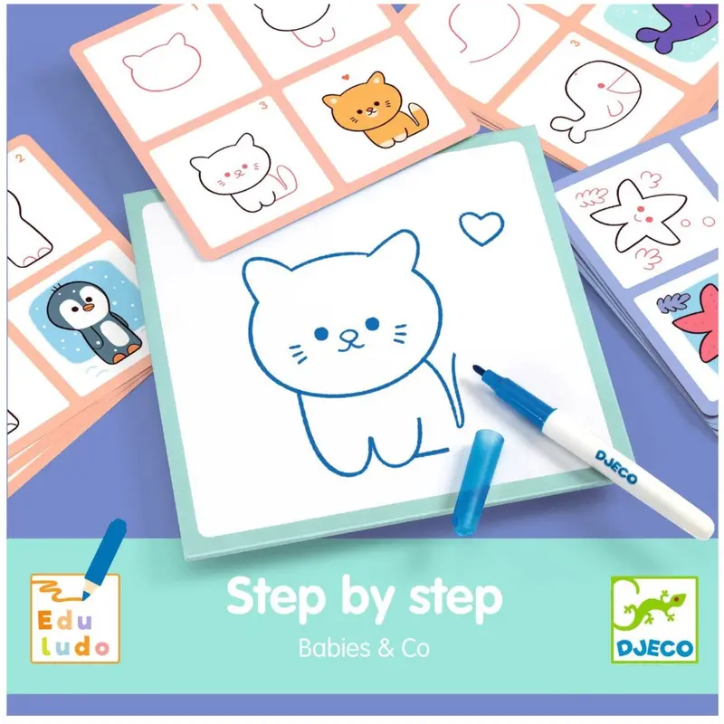 Djeco Game - Step By Step, Baby Animals 1