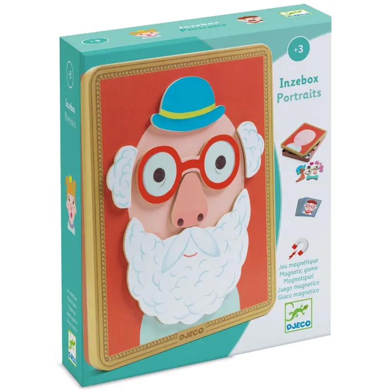 Djeco Inzebox Magnet Leg, Portraits 1