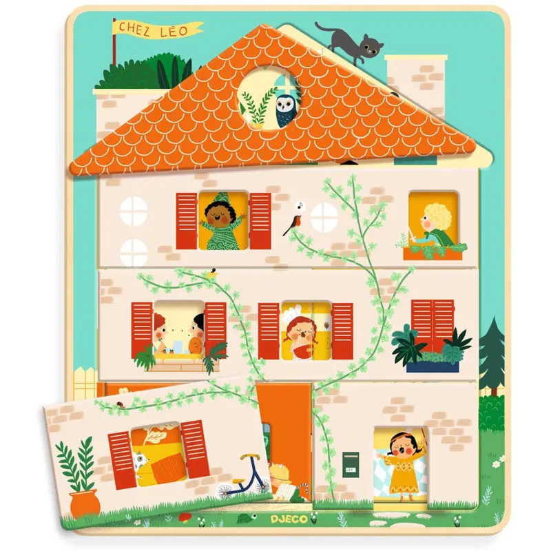 Djeco Layer On Layer Jigsaw Puzzle, The House 1