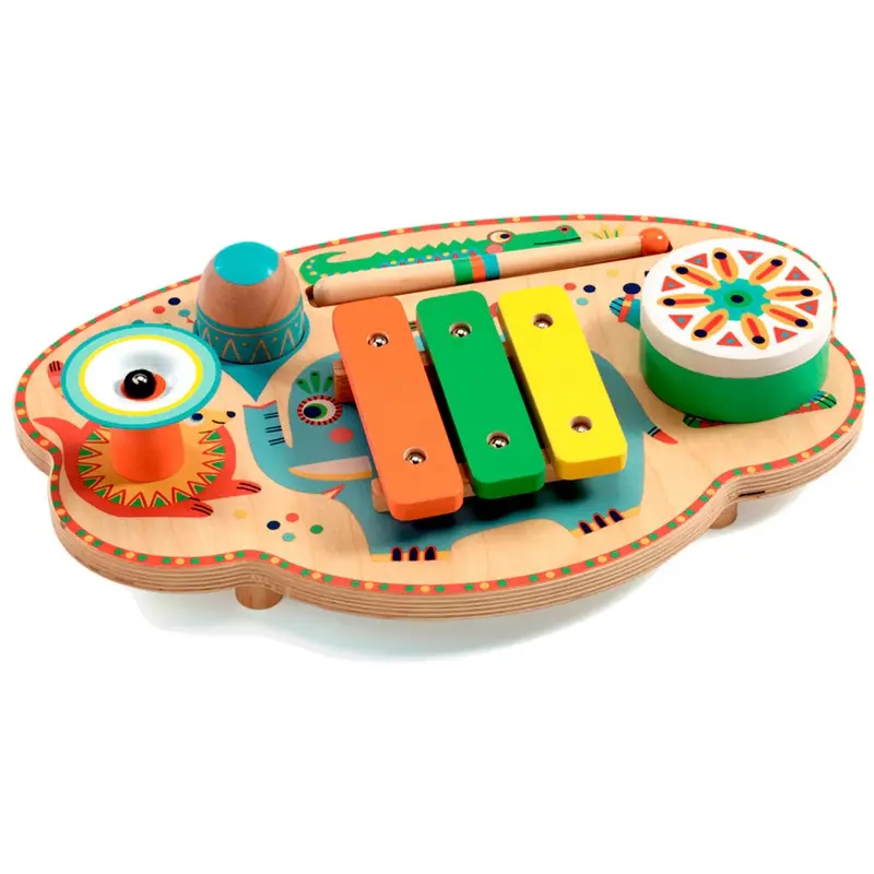 Djeco Musikalsk Karneval, Bræt With Musikinstrumenter 1