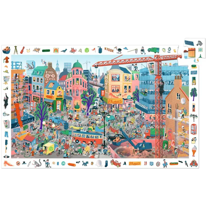 Djeco Observation Puzzle, The City - 200 Pieces 1