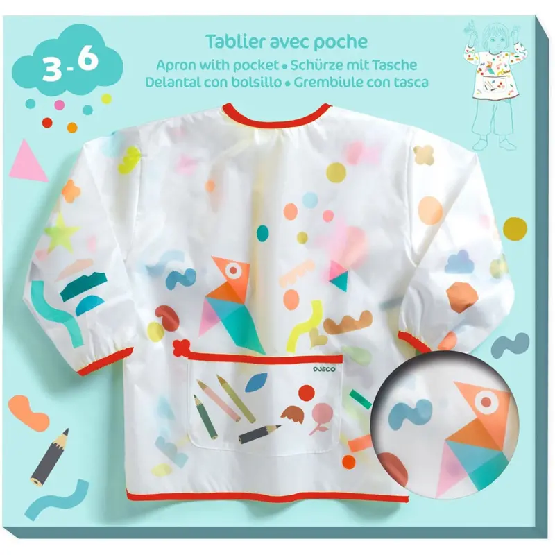 Djeco Painting Apron W/Pocket 1