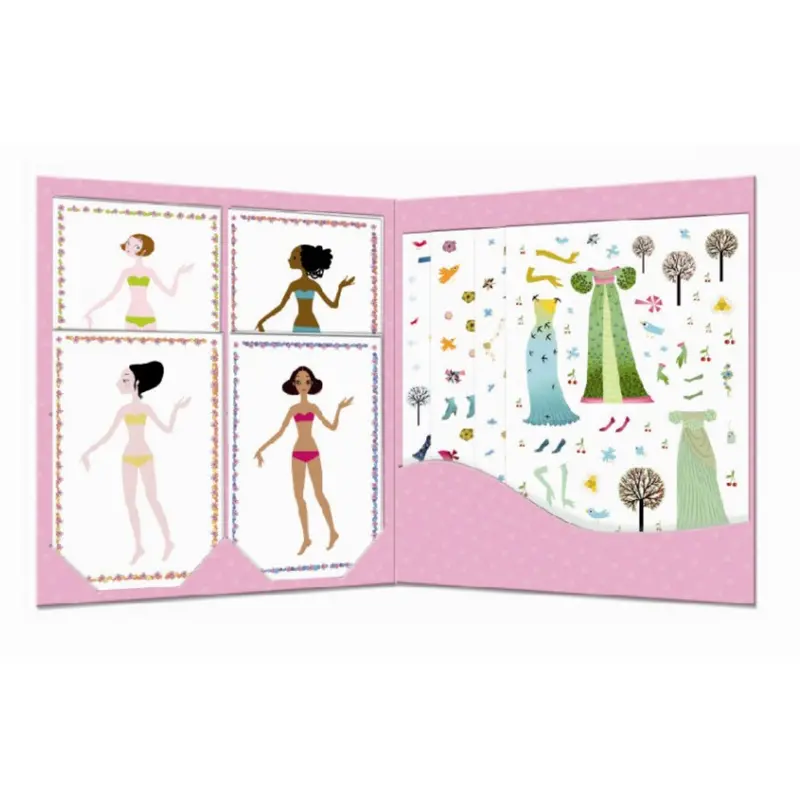 Djeco Paper Doll Cards, Dresses Of The Seasons 2