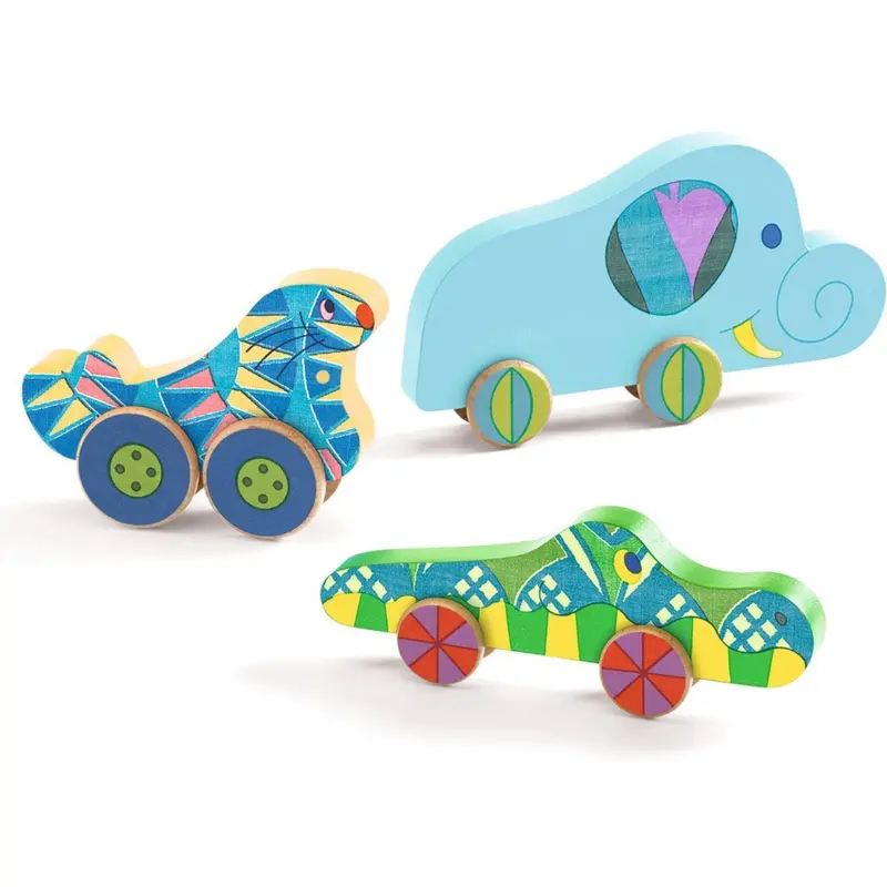 Djeco Puzz & Roll, Animal Parade 2