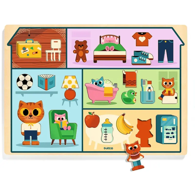 Djeco Wooden Puzzle, The House 1