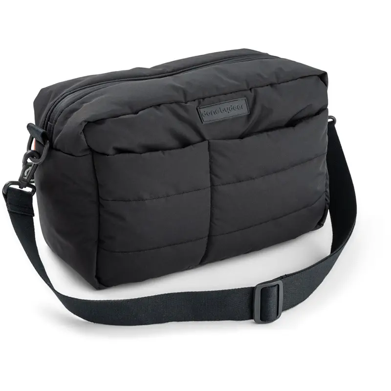 Donebydeer Black Quilted Stroller Bag 1