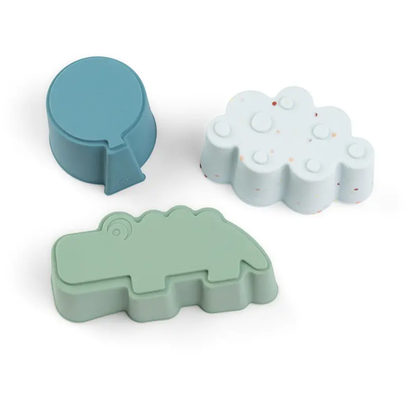 Donebydeer Blue Silicone Molds 3-Pack Happy Clouds 1