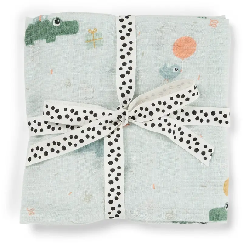 Donebydeer Celebration Blue Baby Swaddle 1