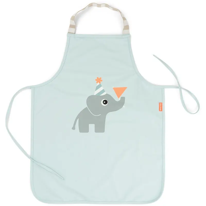 Donebydeer Celebration Blue Waterproof Kids Apron 1