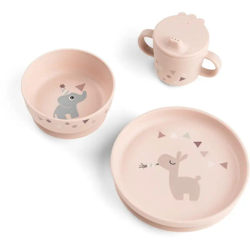 Donebydeer Celebration Powder Foodie Dinner Set With Suction 1