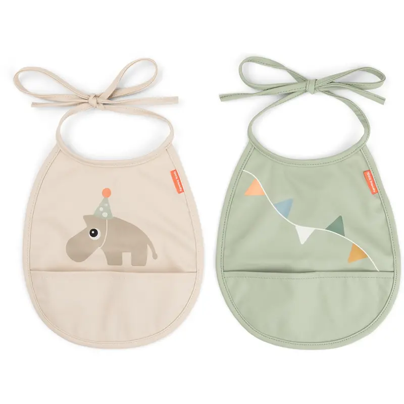 Donebydeer Celebration Sand Mini Bib With Pocket 2-Pack 1