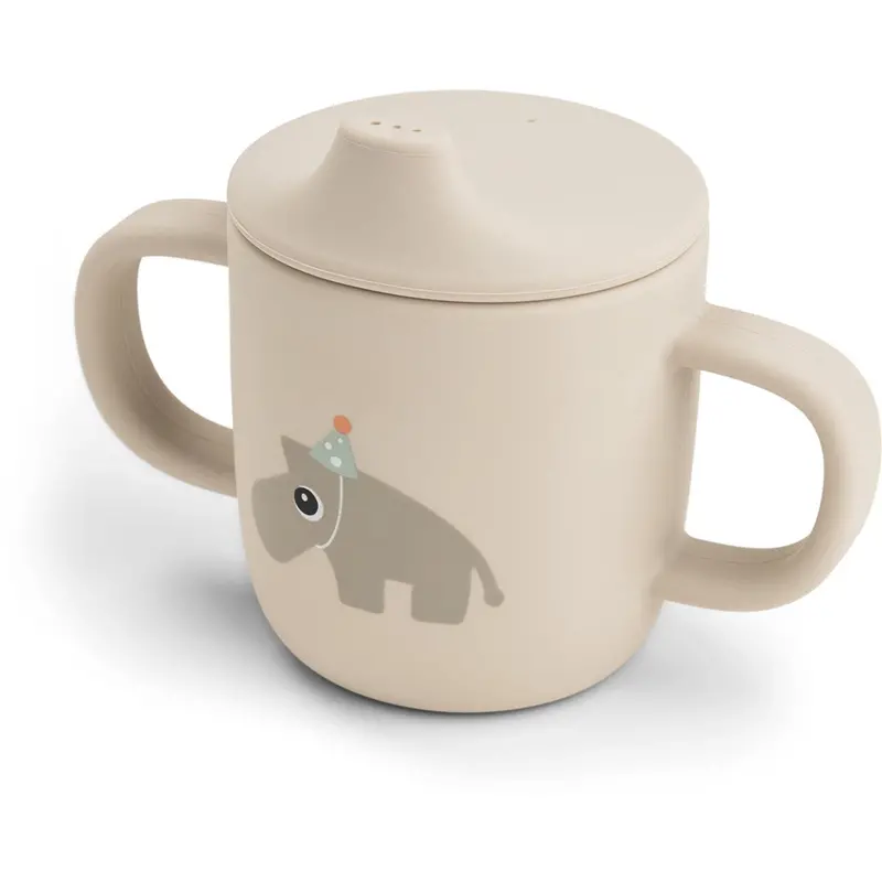 Donebydeer Celebration Sand Silicone Sippy Cup 2 Handles 1