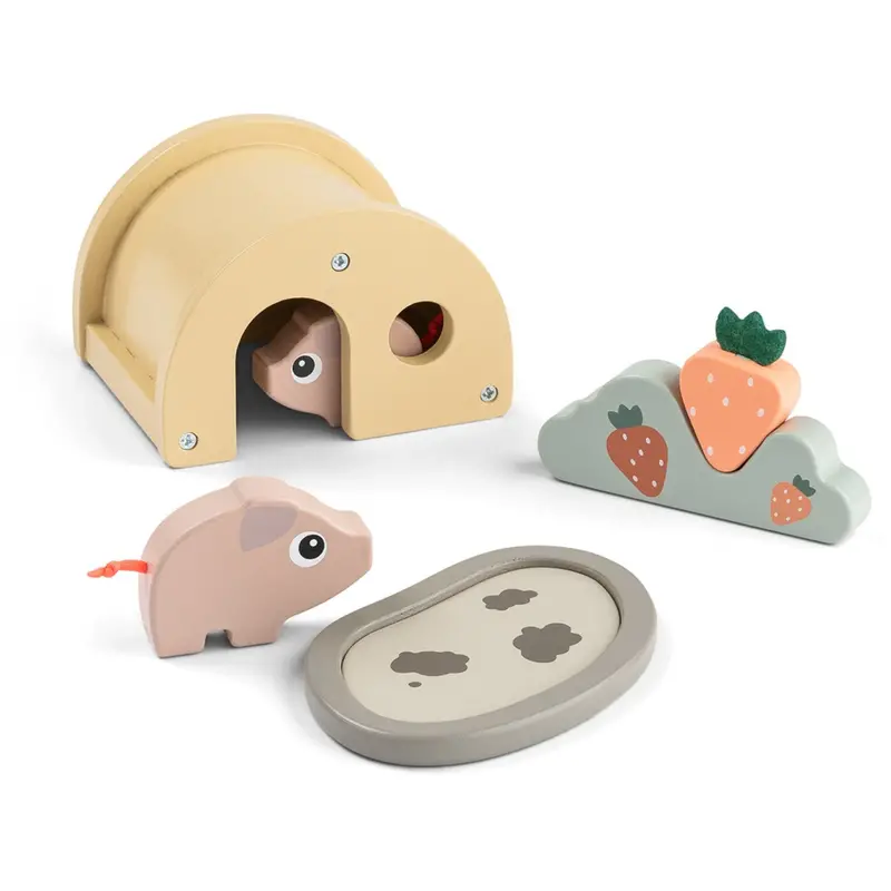 Donebydeer Colour Mix Tiny Farm Playset Pigee 1