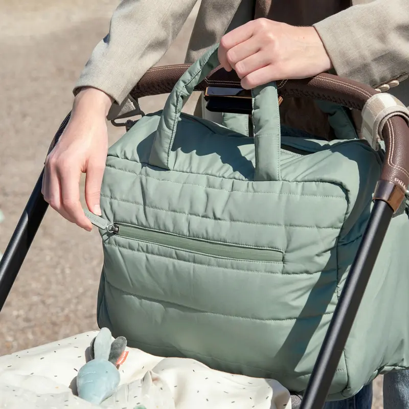 Donebydeer Green Quilted Changing Bag 2