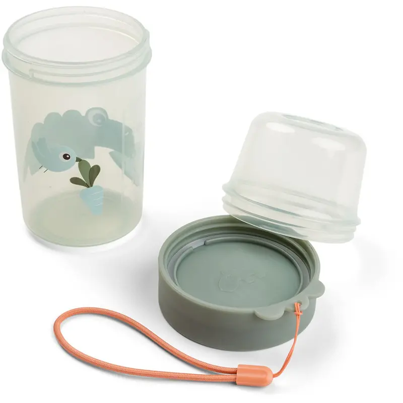 Donebydeer Green To Go 2-Way Snack Container L Croco 2