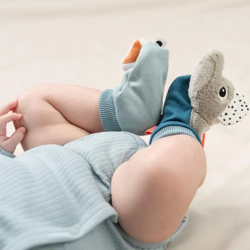 Donebydeer Playground Blue Foot Rattle 2
