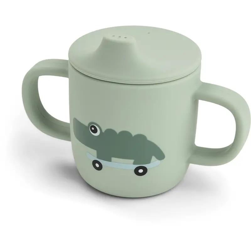 Donebydeer Playground Green Silicone Sippy Cup 2 Handles 1