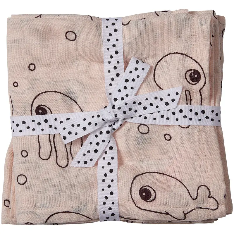 Donebydeer Powder Swaddle 2-Pack Sea Friends 1