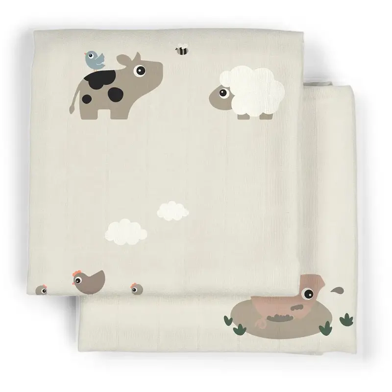 Donebydeer Sand Fabric Ble 2 Pcs. Tiny Farm 1