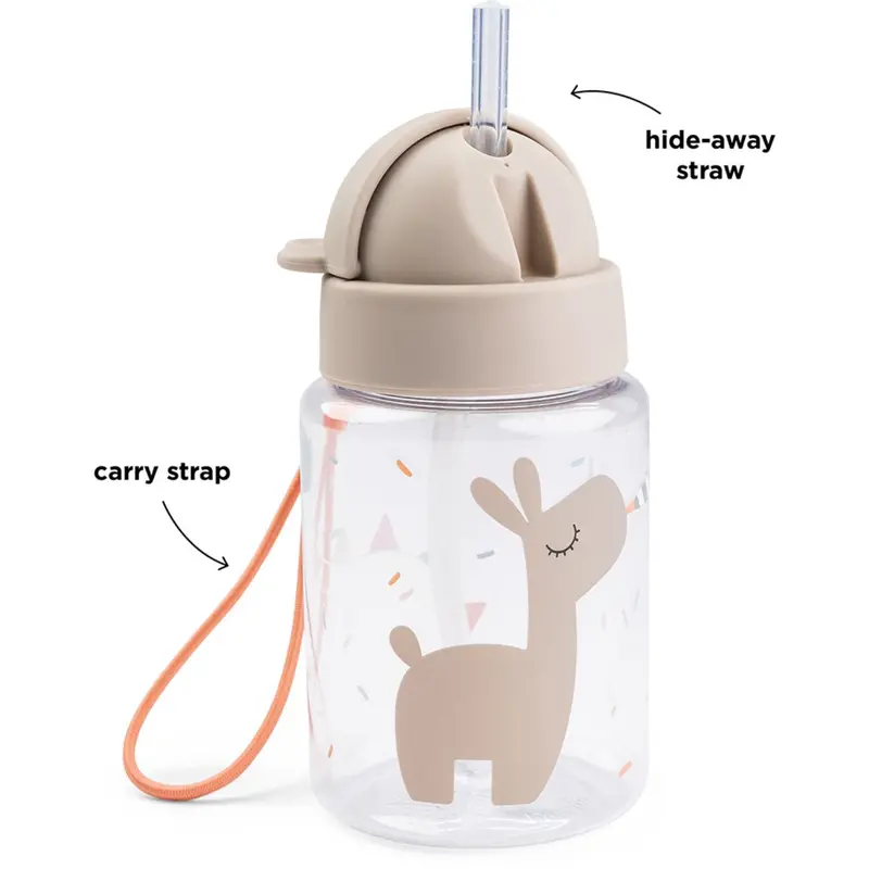 Donebydeer Sand Water Bottle With Straw Celebration 280 Ml 2