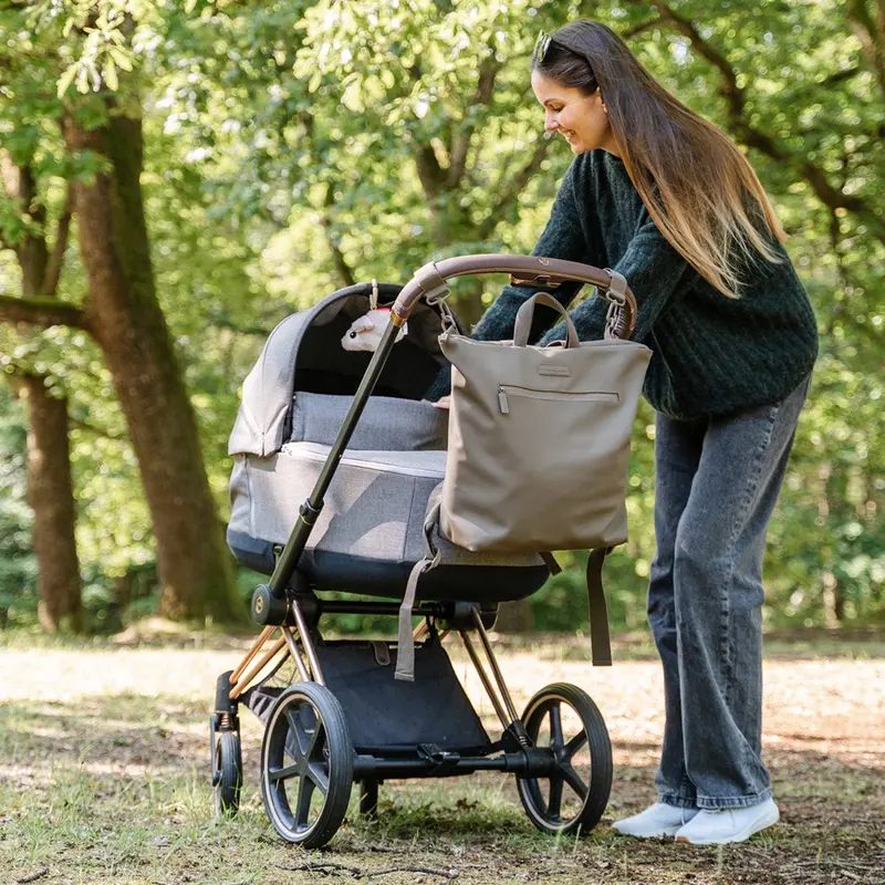Donebydeer Taupe Diaper Backpack 2