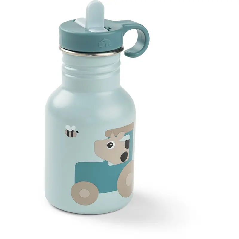 Donebydeer Tiny Farm Blue Bottle Stainless Steel 350 Ml 1