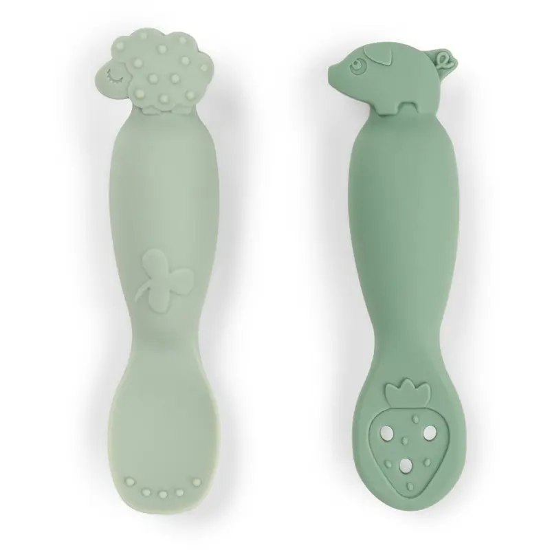Donebydeer Tiny Farm Green Learning Spoon Set 1