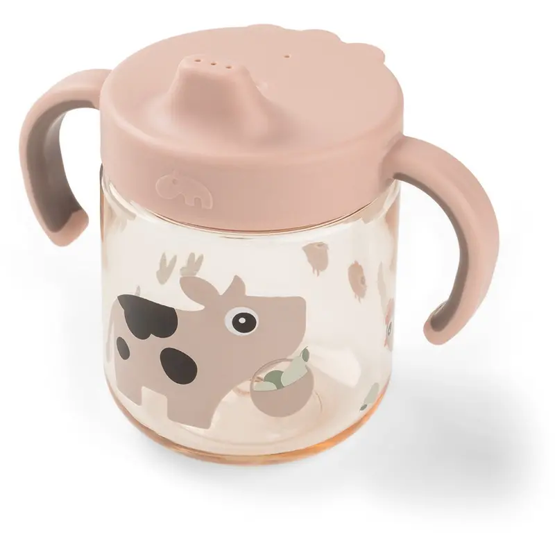 Donebydeer Tiny Farm Powder Learning Sippy Cup 2 Handles 1